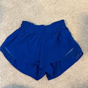 Lululemon Athletica Blue Athletic Shorts with Reflective Trim